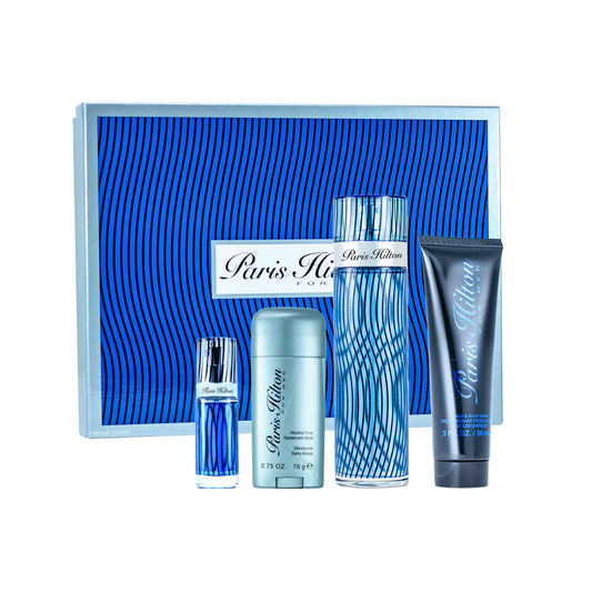 Set 4 Pzs Paris Hilton for Men EDT 100mL + Mini 7.5mL + Desodorante + Body Wash 90mL