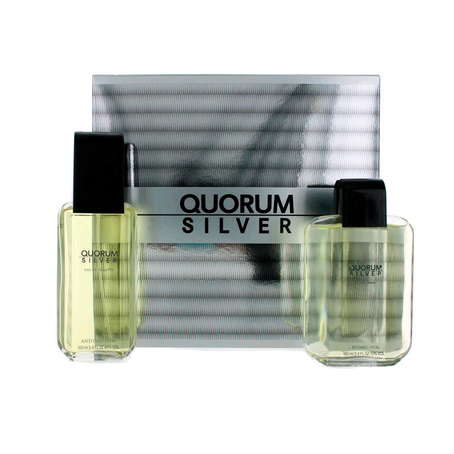 Set 2 Pzs Quorum Silver EDT 100mL + After Shave 100mL