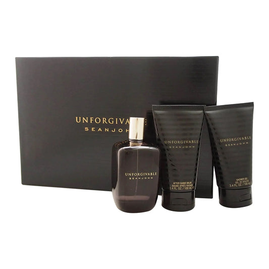 Set 3 Pzs Sean John Unforgivable EDT 100mL + Shower Gel 100mL + After Shave 100mL