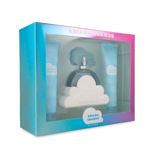 Set Ariana Grande Cloud 3 Piezas 100ml ESP Spray/ Body Souffle 100ml/ Shower Gel 100ml