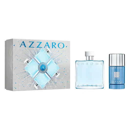 Set Azzaro Chrome Para Hombre EDT 100mL 2 Piezas