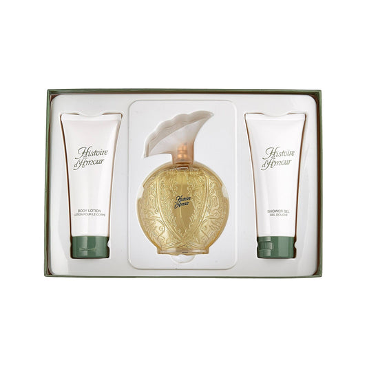 Aubusson Historie D'Amour Gift Set 100mL EDP Spray + Body Lotion 100mL + Shower Gel 100ml