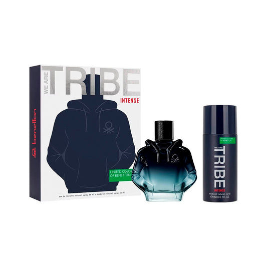 Set Benetton We Are Tribe Intense 2Pzs 90mL EDP Spray / Desodorante 150mL Spray