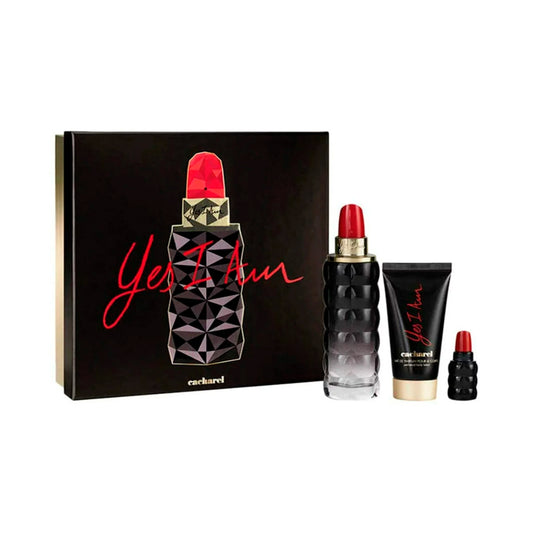 Set Cacharel Yes I Am EDP 75ml + Body Lotion 50ml + Mini 5ml 3Pzs