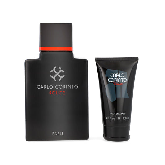 Set Carlo Corinto Rouge EDT 200mL + Body Shampoo 150mL