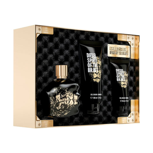Set Diesel Spirit of The Brave 3 Pzs EDT 150mL + Shower Gel 100mL + Shower Gel 50mL