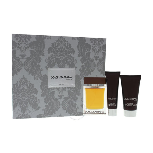 Set The One by Dolce and Gabbana 3 Pzs EDT 100mL +  Balsamo After Shave 75mL +  Shower Gel 50mL