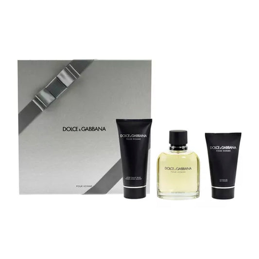 Set Dolce & Gabanna Pour Homme 3 Pzs EDT 100mL + After Shave 150mL + Shower Gel 50mL