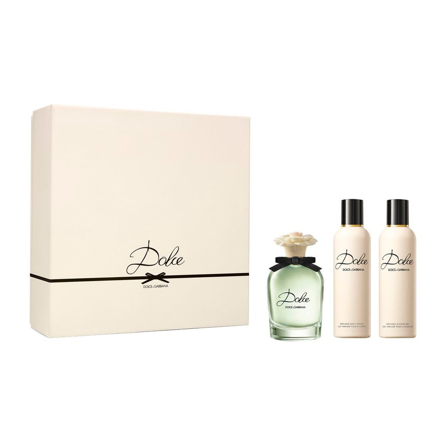 Set Dolce & Gabanna Dolce 3 Pzs EDP 75mL + Body Lotion 100mL + Shower Gel 100mL
