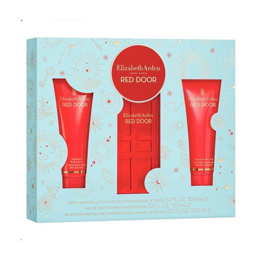 Set Elizabeth Arden Red Door EDT 100mL + Body Lotion 100mL + Shower Gel 100mL