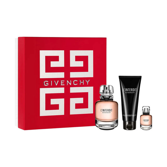 Set Givenchy L'Interdit 3 Pzs 80mL EDP + Body Lotion 75mL + Mini 10mL