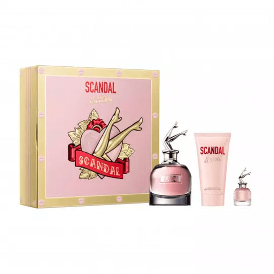 Set 3 Pzs Jean Paul Gaultier Scandal EDP 80mL + Body Lotion 75mL + Mini 6mL