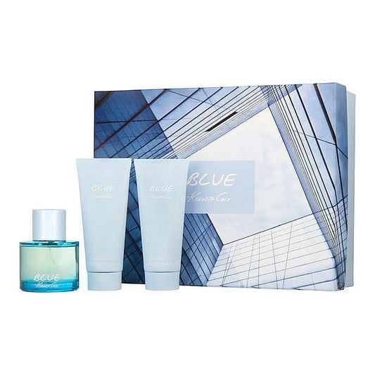 Set 3 Pzs Kenneth Cole Blue EDT 100mL + Body Shower 100mL + Body Lotion 100mL