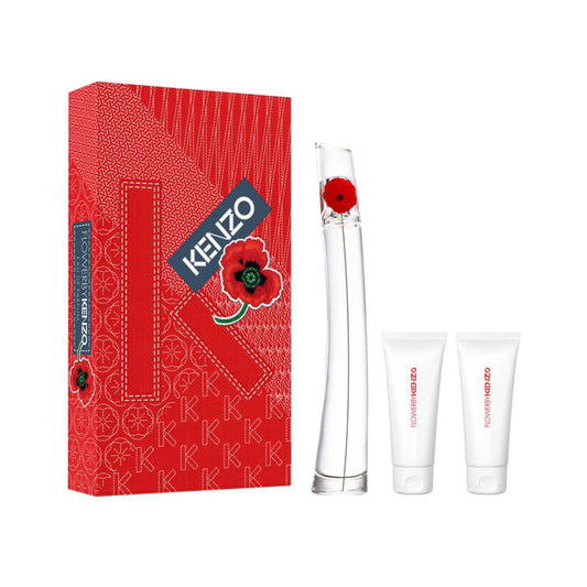Set 3 Pzs Kenzo Flower EDP 100mL + Shower Gel 75ml + Body Lotion 75ml