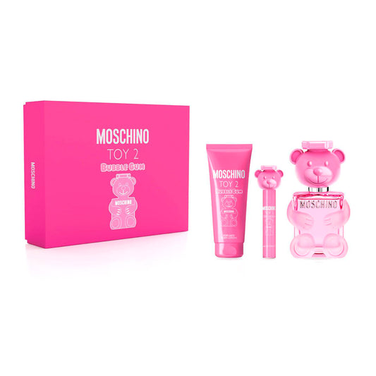 Set 3 Pzs Moschino Toy  2 Bubble Gum EDT 100mL + Mini 10mL + Body Lotion 100mL