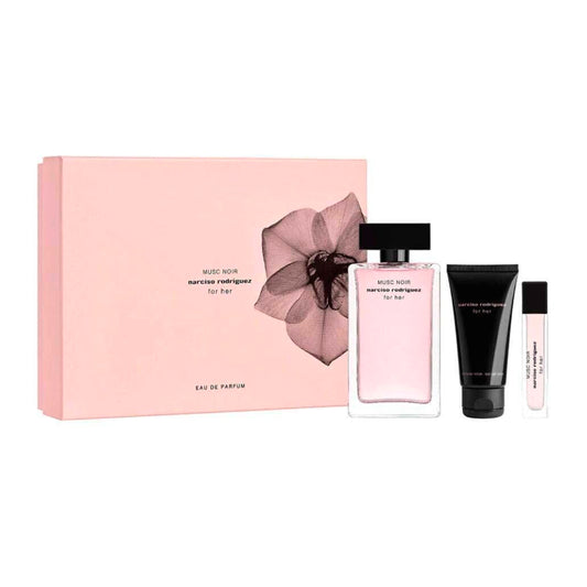 Set 3 Pzs Narciso Rodriguez Musc Noir EDP 100mL + Mini 10mL + Body Lotion 50ml