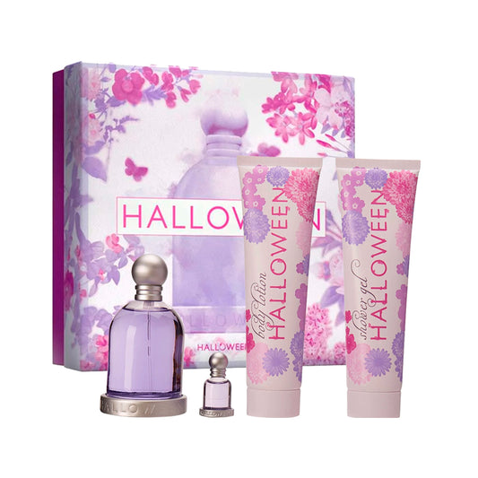 Set Halloween Woman 4 Pzs EDT 100mL + Travel Spray 10mL + Body Lotion 150mL + Shower Gel 150mL